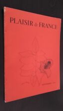 Revista Mensual Plaisir de France Septiembre 1956 ABE segunda mano  Embacar hacia Argentina