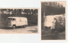 2x Foto VW-Bus / Bulli /  Typ2  /  T 1 /  Feinkost Pfennig / Berlin ca 1951 #111 comprar usado  Enviando para Brazil