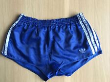 SHORT MASCULINO VINTAGE ADIDAS SPRINTER AZUL REAL COM LISTRAS BRANCAS TAMANHO 7 comprar usado  Enviando para Brazil