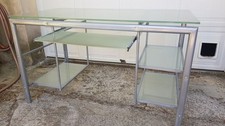 Bureau verre metal d'occasion  Baillargues