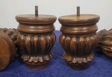 Sofá, cama, extremidades das pernas vintage de madeira x4 comprar usado  Enviando para Brazil