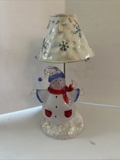Christmas snowman candlestick for sale  Saco