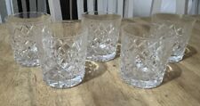 Crystal whiskey glasses for sale  HARLOW