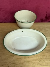 Vintage enamel cream for sale  KING'S LYNN