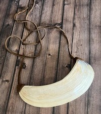 Colar de concha raro gigante 5” pingente de concha natural crescente praia artesanal década de 1960 comprar usado  Enviando para Brazil