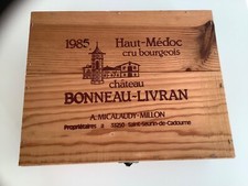 Wooden wine box for sale  PETERHEAD