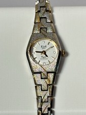 Relógio social feminino Kish cristal, presentes genuínos raros para ela, pulseira decorativa, usado comprar usado  Enviando para Brazil