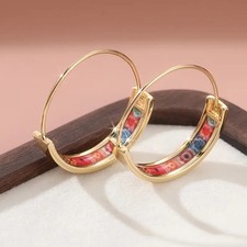Anthropologie tile earrings for sale  Dobbs Ferry