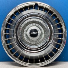 UMA ÚNICA TAMPA DE RODA DE CALOTA COM FENDA 1967-1968 Chevrolet Nova / Van # 3026C 14" comprar usado  Enviando para Brazil