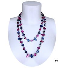 Blu fucsia collana usato  Macerata