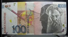 Banconota slovenia 100 usato  Sermide e Felonica