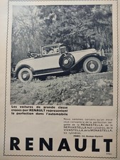 Publicité renault reinastella d'occasion  Paris XII