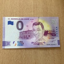 BILLET TOURISTIQUE ZÉRO EURO 0 EURO 13, MARSEILLE, BD CHAVE 2021 comprar usado  Enviando para Brazil