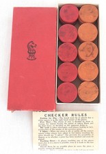 Drueke Red and Butterscotch Marmurkowe bakelitowe warcaby katalinowe lub Backgammon Piec, używany na sprzedaż  Wysyłka do Poland