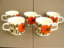Meakin poppy cups for sale  HEREFORD