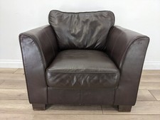 Armchair chocolate brown for sale  BRISTOL