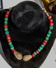 Wooden bead necklace for sale  San Jose
