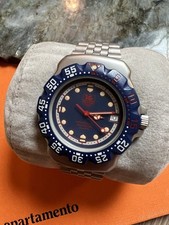 TAG HEUER Formula 1 F1 Classic Perfeito e Raro WA1210 Mostrador Azul e Vermelho, Estojo de Couro comprar usado  Enviando para Brazil