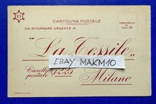 Cartolina milano tessile usato  Italia