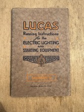 Lucas electric lighting for sale  BACUP