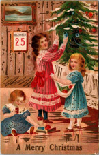 Antique postcard merry for sale  Arnold