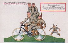 Fahrrad soldaten werbekarte gebraucht kaufen  Eberbach