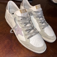 Tênis Golden Goose Ball Star feminino tamanho 42 12 branco/lilás cano baixo comprar usado  Enviando para Brazil