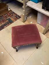 Fabric wooden footstool for sale  DUDLEY
