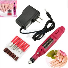 Kit de broca para lixa de unha elétrica manicure pedicure acrílico máquina de salão portátil comprar usado  Enviando para Brazil