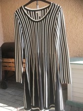 Damenstrickkleid schwarz weiß gebraucht kaufen  Neustadt a.d.Waldnaab