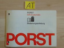 Gebrauchsanleitung porst 3 gebraucht kaufen  Leipzig