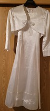 Kommunionkleid lang weiß gebraucht kaufen  Essen