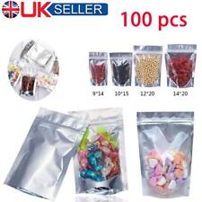 Clear silver resealable for sale  UK