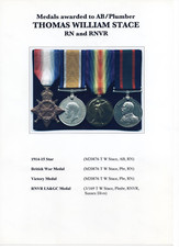 Trio medals rnvr for sale  EASTBOURNE