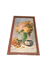 Vintage floral painting for sale  Salina