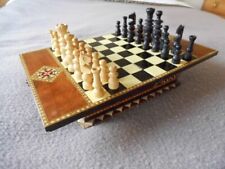 Chess set marquetry for sale  MARKET DRAYTON