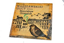 Stara płyta winylowa Pieśni ulic Warszawy Polska Stanisław Grzesiuk  na sprzedaż  PL