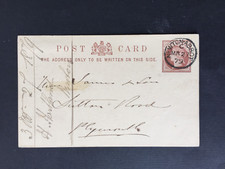 GB 1879 FINE NEWTON ABBOT CARIMBO POSTAL ANEL ÚNICO NO CARTÃO POSTAL PARA PLYMOUTH comprar usado  Enviando para Brazil