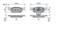 Bosch 0986424021 kit usato  Casapesenna