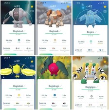 Pokémon Go | Regigigas, Regidrago, Regieleki, Regirock I1 | Troca ou PTC comprar usado  Enviando para Brazil