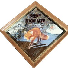 Placa espelhada de cerveja Miller High Life série Sly Fox Diamond comprar usado  Enviando para Brazil