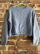 Cropped blue jumper for sale  BRIGHTON