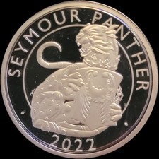 Moeda à prova de prata Royal Tudor Beasts Seymour Panther 2022 2 oz .999 com certificado de autenticidade + caixa comprar usado  Enviando para Brazil