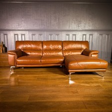 Leather seater corner for sale  SIDMOUTH