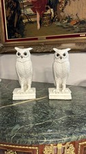 Par de corujas brancas de porcelana vintage Boehm em livros Trenton NJ EUA escultura rara comprar usado Par de corujas brancas de porcelana vintage Boehm em livros Trenton NJ EUA escultura rara comprar usado  Enviando para Brazil
