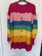 Rainbow cardigan size for sale  LEIGH