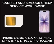 Operadora, Rede, Serviço de Verificação de Status Simlock, iPhone, Todos os Modelos, Rápido comprar usado  Enviando para Brazil