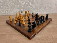 Autêntico RARO VINTAGE Conjunto de Xadrez Soviético 60 s Estilo Mordóvio URSS Antiguidades de Madeira  comprar usado  Enviando para Brazil