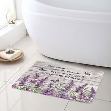 Tapete de banho floral lavanda roxo inspirador tapetes de cozinha 24x16 polegadas comprar usado  Enviando para Brazil
