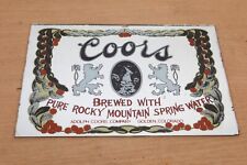 Vintage coors beer for sale  SOUTHSEA